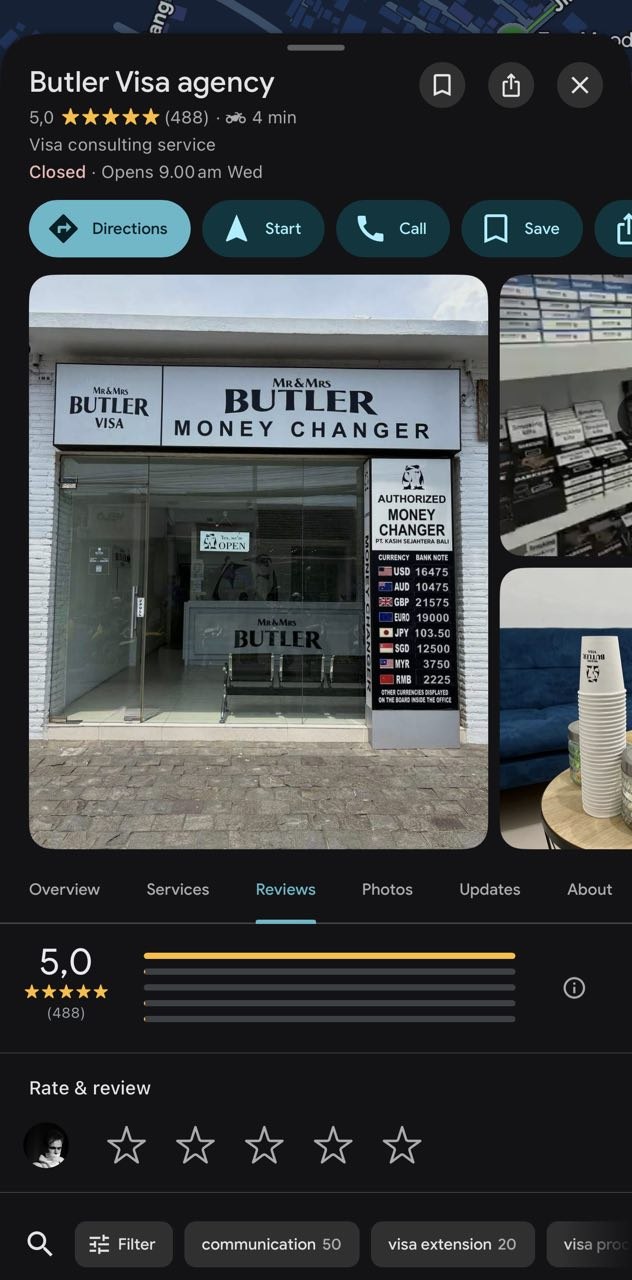 Google Maps reviews