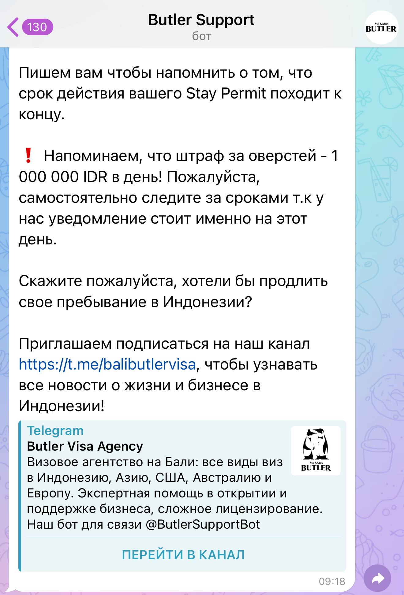 Личный кабинет: визы